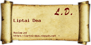 Liptai Dea névjegykártya
